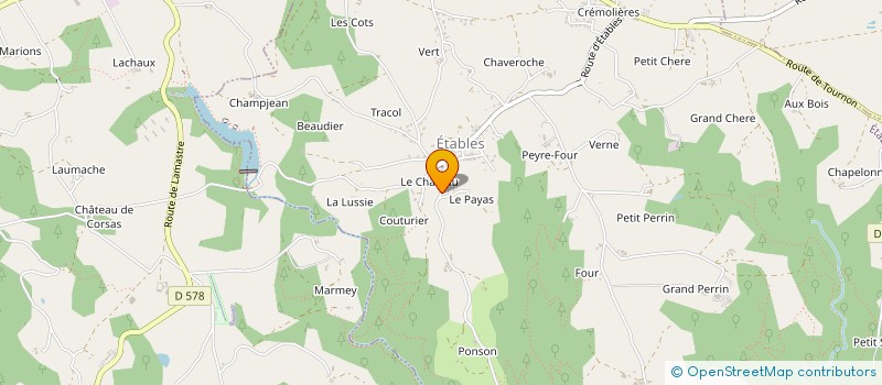 localisation de l'entreprise COMPAGNIE DES CANOTIERS DU RHONE & SAONE à ETABLES