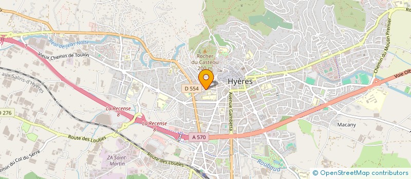 localisation de l'entreprise COMPAGNIE DES COMMISSAIRES ENQUETEURS DU VAR ( CCE VAR ) à HYERES