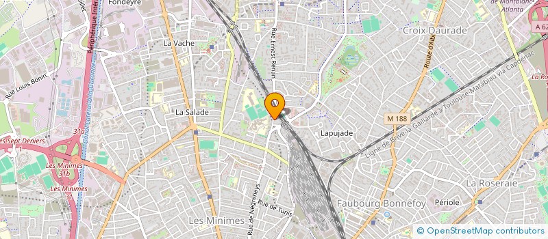 localisation de l'entreprise COMPAGNIE DES COMMUNARDS  TOULOUSE