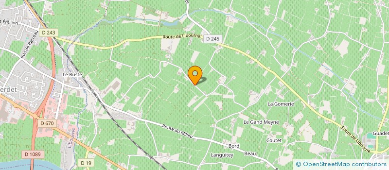 localisation de l'entreprise COMPAGNIE DES CORPS BAV'ART  SAINT-EMILION