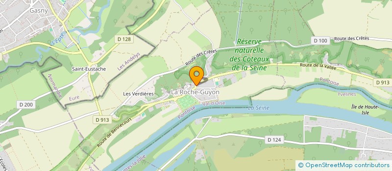 localisation de l'entreprise COMPAGNIE DES DEUX RIVES à LA ROCHE-GUYON