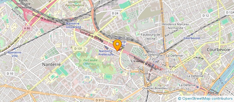 localisation de l'entreprise COMPAGNIE DES EAUX DE MAISONS LAFFITTE à NANTERRE