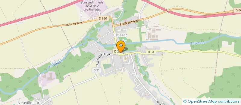 localisation de l'entreprise COMPAGNIE DES ECHASSIERS MIGRATEURS à ESTISSAC