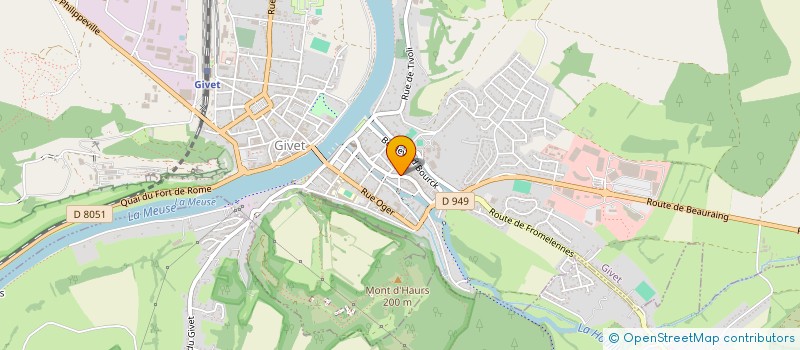 localisation de l'entreprise COMPAGNIE DES EMBALLAGES PRATIQUES à GIVET