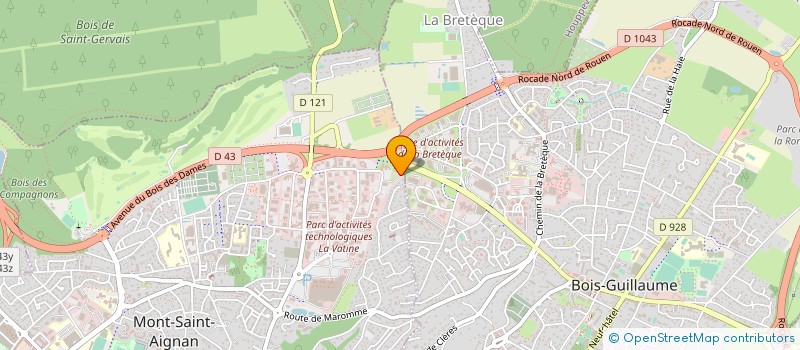 localisation de l'entreprise COMPAGNIE DES EXPERTS à MONT-SAINT-AIGNAN