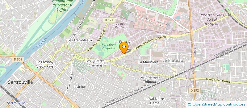 localisation de l'entreprise COMPAGNIE DES FERRONNIERS D'ART à SARTROUVILLE
