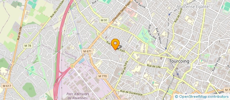 localisation de l'entreprise COMPAGNIE DES FLANDRES à TOURCOING