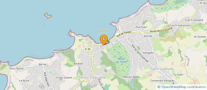 localisation de l'entreprise COMPAGNIE DES FRERES CORBEL  TREVOU-TREGUIGNEC