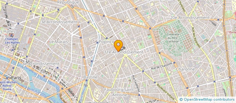 localisation de l'entreprise COMPAGNIE DES FRINGUES  PARIS