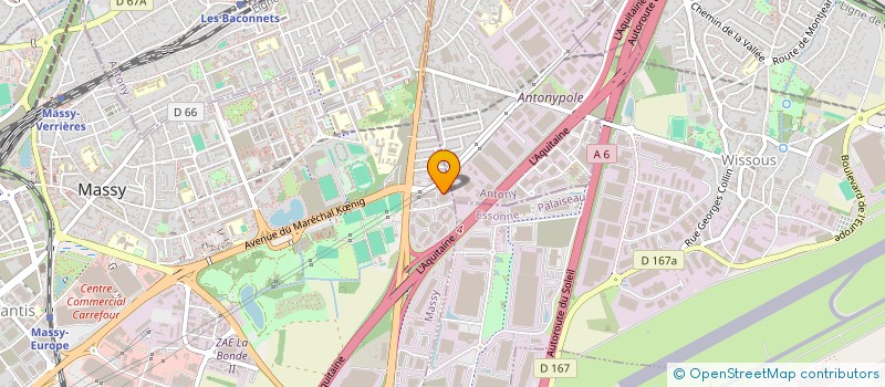 localisation de l'entreprise COMPAGNIE DES GARDES à MASSY