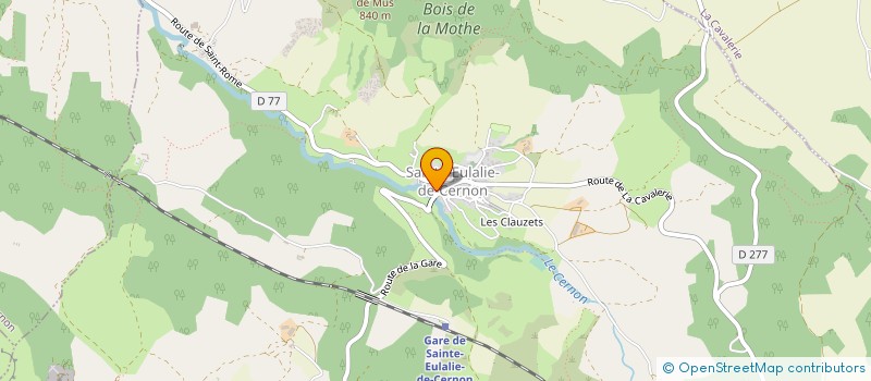 localisation de l'entreprise COMPAGNIE DES GARES  SAINTE-EULALIE-DE-CERNON