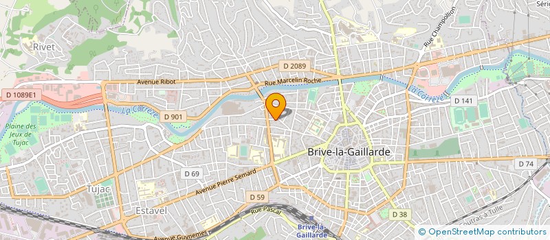 localisation de l'entreprise COMPAGNIE DES GAVROCHES  BRIVE LA GAILLARDE