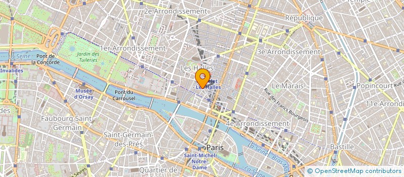 localisation de l'entreprise COMPAGNIE DES GUIDES CONFERENCIERS à PARIS