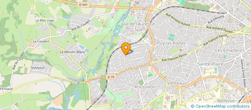 localisation de l'entreprise COMPAGNIE DES GUIDES DU LIMOUSIN à LIMOGES