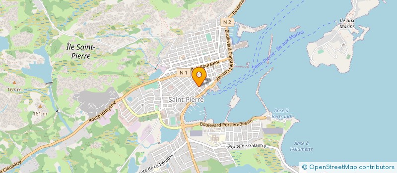 localisation de l'entreprise COMPAGNIE DES ILES DU LEVANT à SAINT-PIERRE