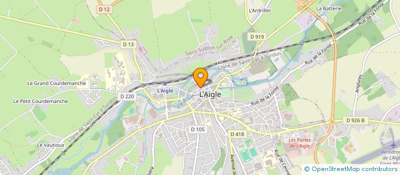 localisation de l'entreprise COMPAGNIE DES IMAGINAIRES EN LUTTE à L'AIGLE