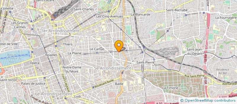 localisation de l'entreprise COMPAGNIE DES IMMEUBLES DU MIDI à MARSEILLE