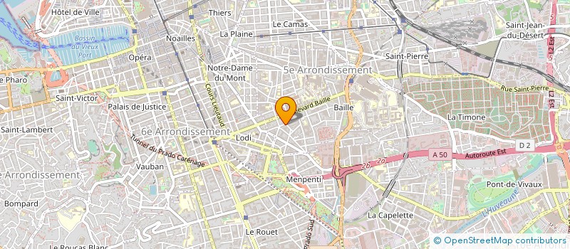 localisation de l'entreprise COMPAGNIE DES IMMEUBLES DU MIDI  MARSEILLE
