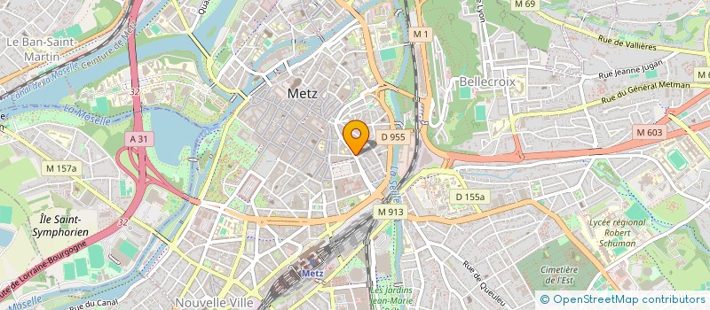 localisation de l'entreprise COMPAGNIE DES JUGES CONSULAIRES DE METZ  METZ