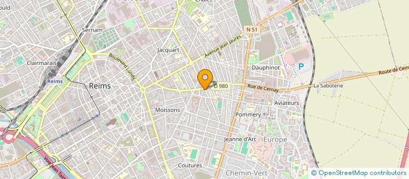 localisation de l'entreprise COMPAGNIE DES LATITUDES  REIMS