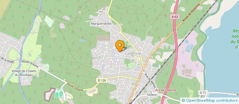 localisation de l'entreprise COMPAGNIE DES MACONS D AQUITAINE à LABENNE