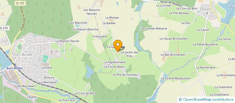 localisation de l'entreprise COMPAGNIE DES MARCHES  OLIVET