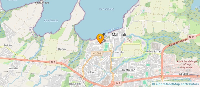 localisation de l'entreprise COMPAGNIE DES MATERIELS BARBIN  BAIE-MAHAULT