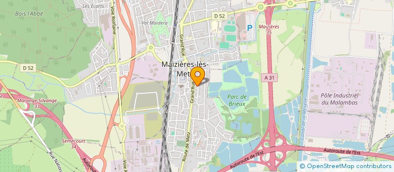 localisation de l'entreprise COMPAGNIE DES METAUX FRANCE  MAIZIERES-LES-METZ