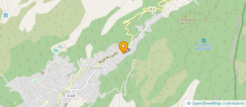 localisation de l'entreprise COMPAGNIE DES MILLE SOLEILS  CEYRESTE