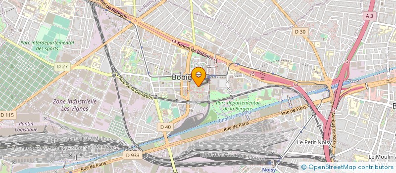 localisation de l'entreprise COMPAGNIE DES NUITS FRAICHES  BOBIGNY