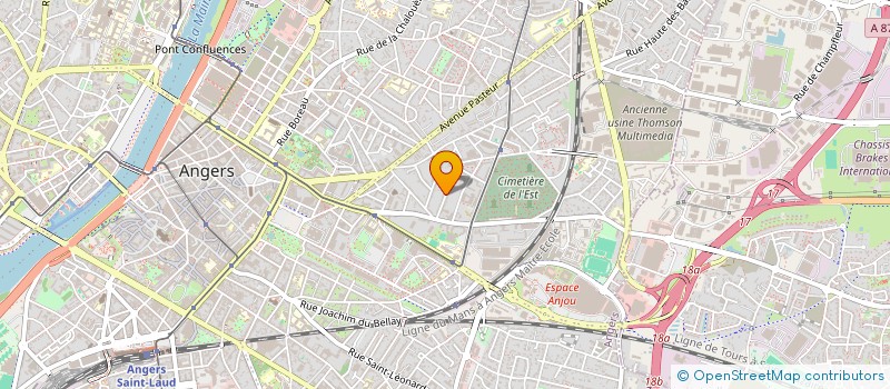 localisation de l'entreprise COMPAGNIE DES ONGLES NOIRS à ANGERS