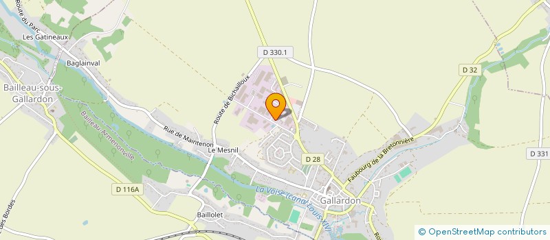 localisation de l'entreprise COMPAGNIE DES PET FOODS à GALLARDON