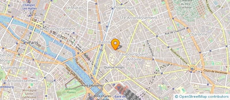 localisation de l'entreprise COMPAGNIE DES PETITES HEURES  PARIS 12