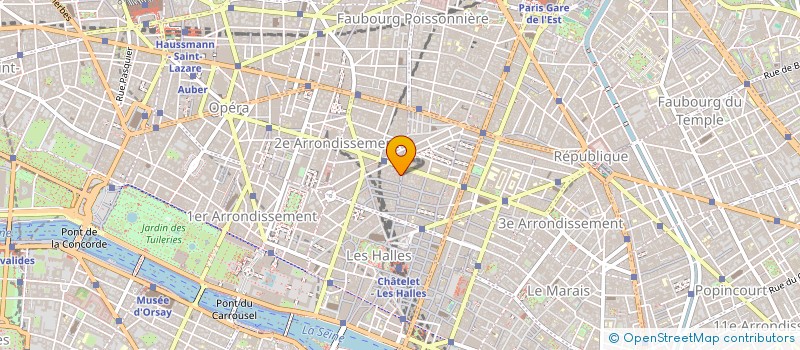 localisation de l'entreprise COMPAGNIE DES PETITS CARREAUX à PARIS