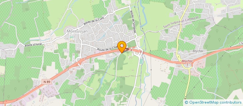 localisation de l'entreprise COMPAGNIE DES PISCINES D'AQUITAINE à MONTUSSAN