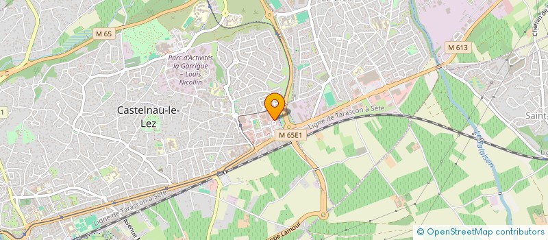 localisation de l'entreprise COMPAGNIE DES PISCINES DE L'HERAULT à CASTELNAU-LE-LEZ