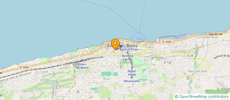 localisation de l'entreprise COMPAGNIE DES POISSONS MIRAGES  EVIAN-LES-BAINS