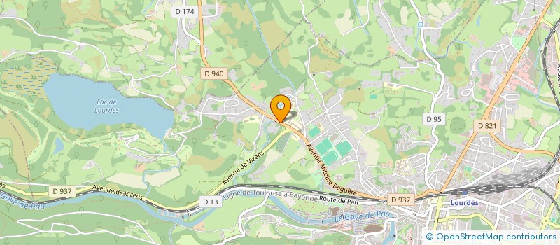 localisation de l'entreprise COMPAGNIE DES PYRENEES  LOURDES