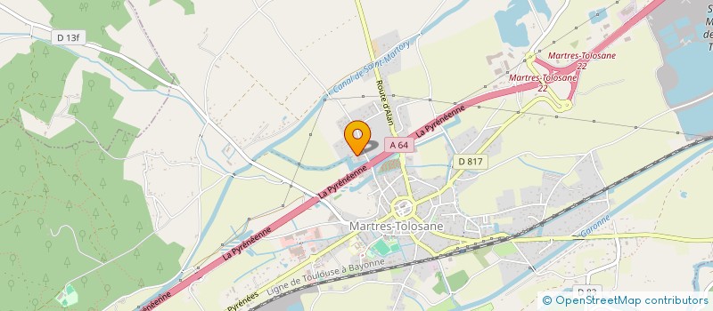 localisation de l'entreprise COMPAGNIE DES REJOUISSANCES INTERGENERATIONNELLES MARTRAISES (CRIM)  MARTRES-TOLOSANE