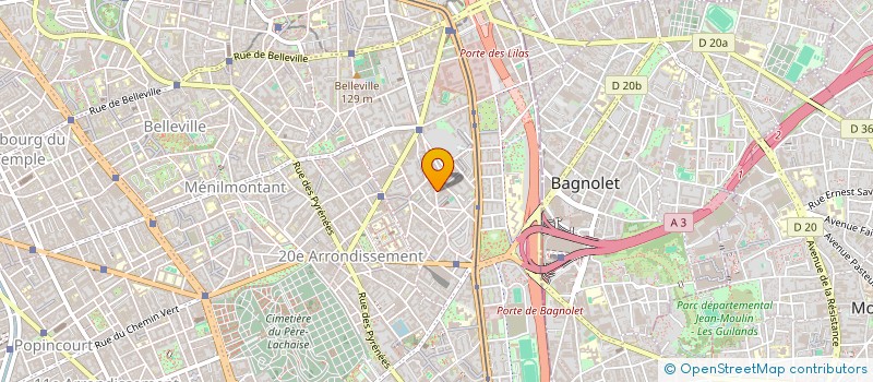 localisation de l'entreprise COMPAGNIE DES RIRES AUX LARMES  PARIS