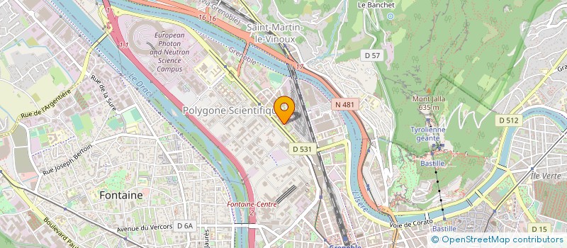 localisation de l'entreprise COMPAGNIE DES SENSEURS OPTIQUES SA à GRENOBLE
