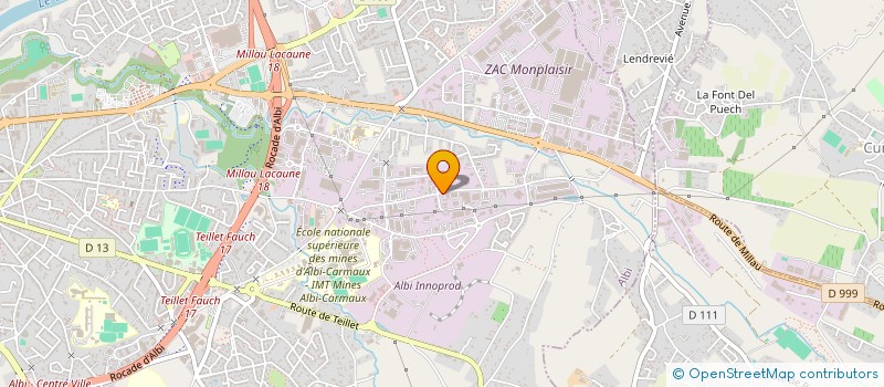 localisation de l'entreprise COMPAGNIE DES  TAILLEURS  ALBI