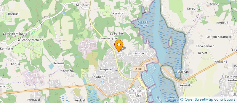 localisation de l'entreprise COMPAGNIE DES TAXIS MORBIHANNAIS  LA TRINITE-SUR-MER