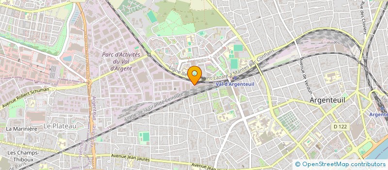 localisation de l'entreprise COMPAGNIE DES TRANSPORTS DE L OUEST à ARGENTEUIL