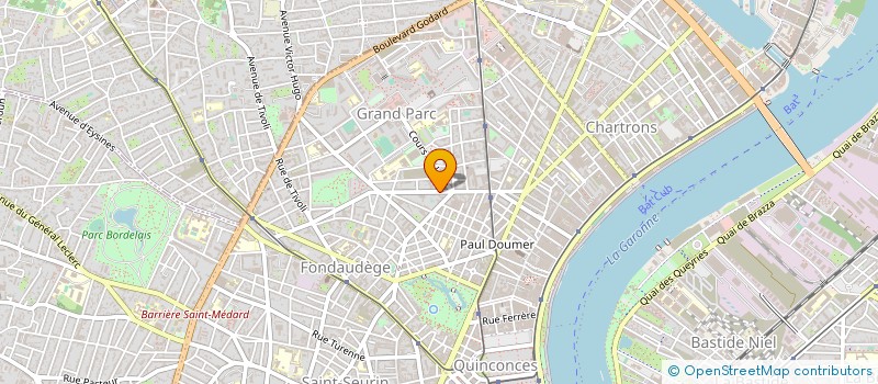 localisation de l'entreprise COMPAGNIE DES TRAVAUX AQUITAINE CTA à BORDEAUX