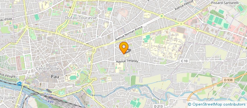 localisation de l'entreprise COMPAGNIE DES TRENTE SIX PORTS à PAU