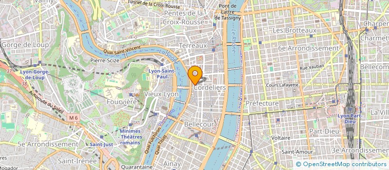 localisation de l'entreprise COMPAGNIE DES TROIS ARENES à LYON