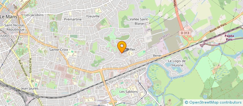 localisation de l'entreprise COMPAGNIE DES TYPES CINGLES à LE MANS