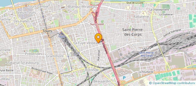 localisation de l'entreprise COMPAGNIE DES UNS DES AUTRES  TOURS