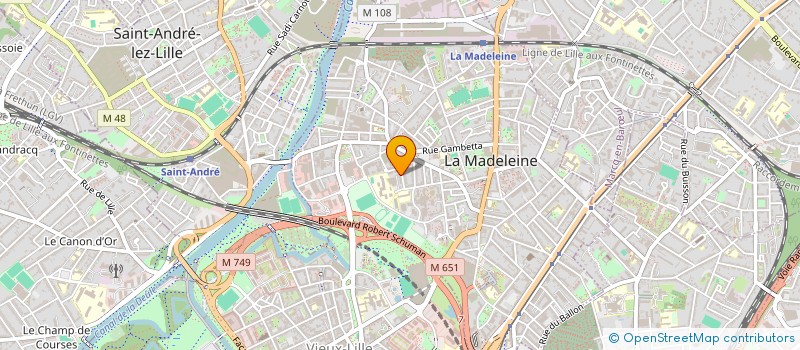 localisation de l'entreprise COMPAGNIE DES VAGABONDES à LA MADELEINE